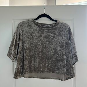 Urban Outfitters Velvet Crop Top
